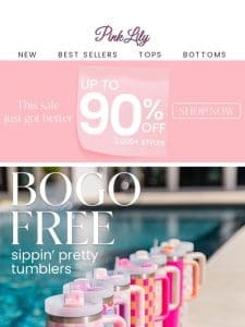 BOGO FREE tumblers: for the hydrating girlies