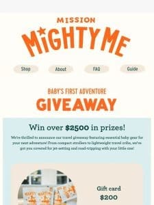 Baby’s First Adventure Giveaway