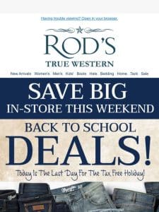 Back To School DEALS In Store!