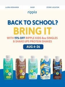 Back to school? BRING IT with 15% off