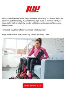 Balancing Fitness with Busy Lives