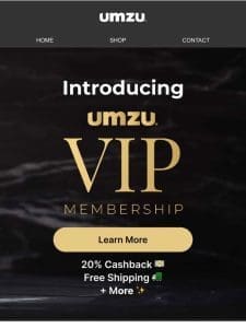 Become a VIP: Earn 20% Cashback， Free Shipping， and More!