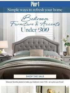 Bedroom Makeover: Stunning Pieces Under $300