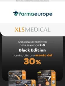 Black Edition XL-S: fino al 30% di sconto immediato!