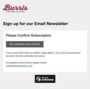 Burris Optics Website Subscribers: Please Confirm Subscription