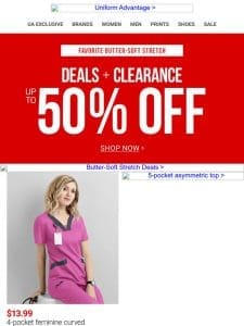 Butter-Soft Clearance   Markdowns up to 50% off