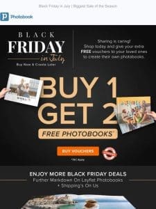 Buy 1 FREE 2 Photobooks ?