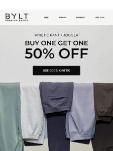 Buy One， Get One 50% Off