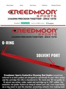 Check Out the Creedmoor Sports Cleaning Bore Guide and Bore Tech Cleaning Solutions!