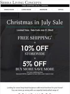 Christmas in July Sale!?