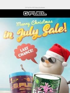 Christmas in July Sale melts away soon