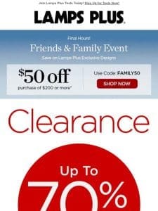 Clearance! Huge Savings You Can’t Miss