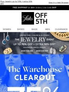 Clearing out the warehouse   75% OFF (or better)