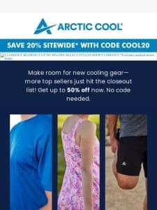 Closeout Sale: Up to 50% Off!