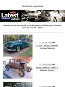 Coming in HOT on ClassicCars.com!