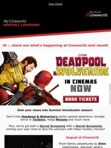 Coming soon to Cineworld ??