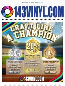 ? Craft Like a Champion Sale – Score Big Savings! ?