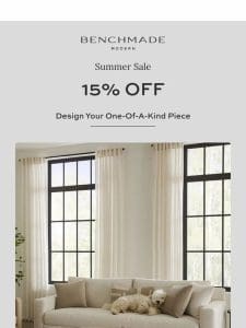 Create Your Dream Space at 15% Off!