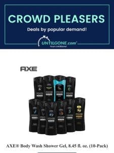 Crowd Pleasers – 59% OFF AXE? Body Wash Shower Gel