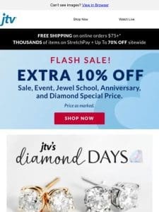 Dazzle in Diamonds 20% Off or More