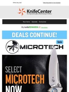 Deals Continue: Huge Microtech Sale