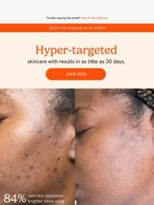 Discover hyper-targeted skincare that works!