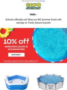 Dive into Our BIG Summer Event with Travel， Leisure， and Pool Savings!