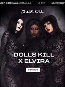 Dolls Kill x Elvira Is HERE!