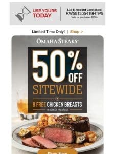 Don’t be chicken: Grab 8 FREE chicken breasts + 50% OFF!