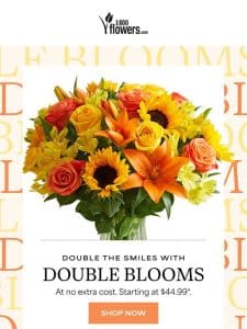 Double blooms & 20% off? Why not