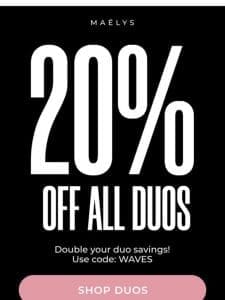 Double duo savings