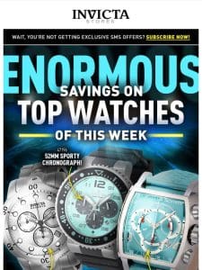 ENOOORMOUS DEALS On Top Watches This Week❗️