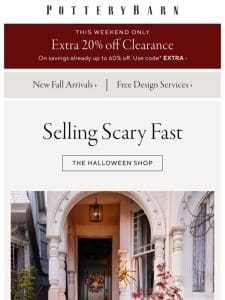 EXTRA 20% OFF clearance is back