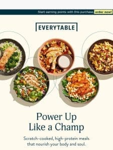 Eat like an Olympian with our protein-packed meals