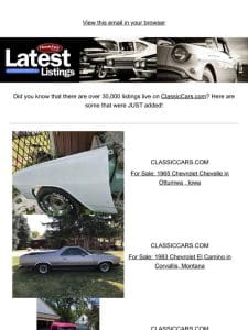 Embark on your classic car hunt with our diverse listings.