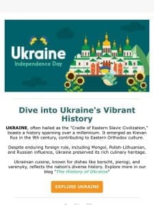 Embracing Ukraine’s Spirit and Culture  “