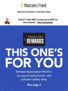 Ends TODAY: Members Appreciation Month