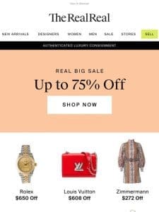 Everything here is up to 75% off