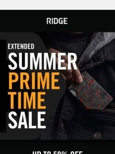 Extended: Prime Time Sale