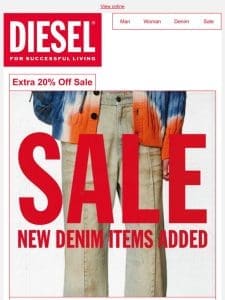 Extra 20% Off Sale Denim