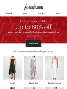 Extra 20% off: Sale’s on sale