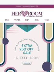 Extra 25% Off Sale Items with Code EXTRA25