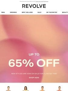 FINAL CALL for up to 65% OFF