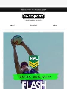 ?? FLASH SALE → Extra 25% OFF All NRL