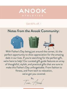 Father’s Day Gift Guide + 60% OFF SITEWIDE