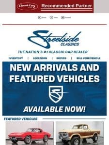 Featured Vehicles and New Arrivals!