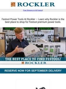 Festool New Arrivals — Discover Why Rockler is Your Go-To for Premium Power Tools!