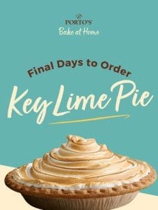 Final Days to Order Key Lime Pie ??