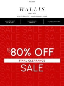 Final clearance: Few days left