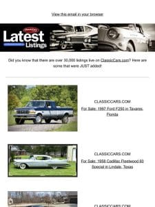 Find your forever car on ClassicCars.com!